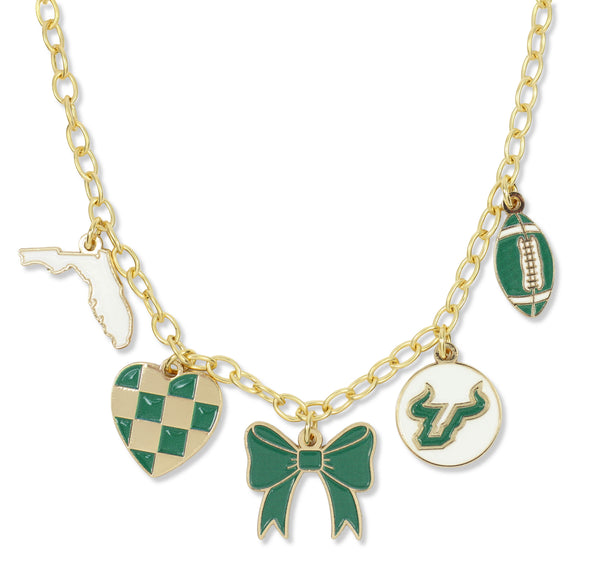 Gameday Charm Necklace - USF Bulls