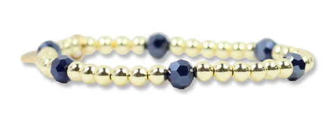 Lexi Stretch Bracelet - Navy Sparkle