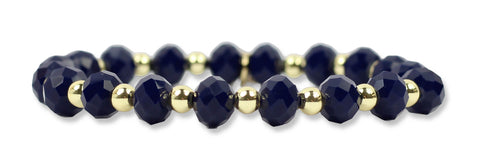Annie Stretch Bracelet - Navy