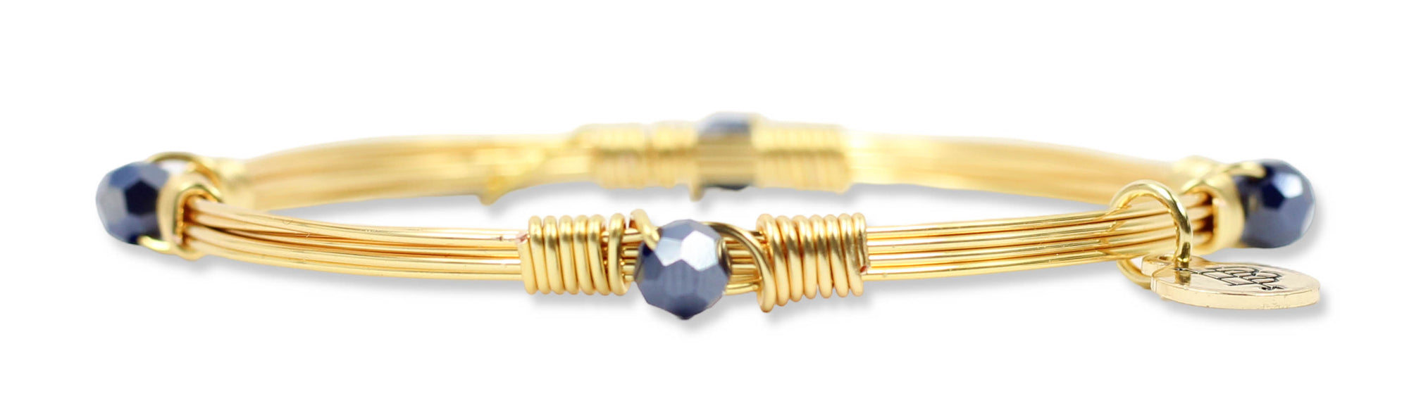 The Morgan Bangle - Navy Sparkle