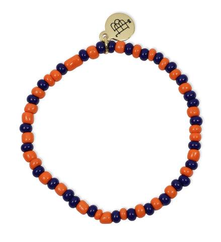 Stacker Stretch Bracelet - Auburn Seed Bead