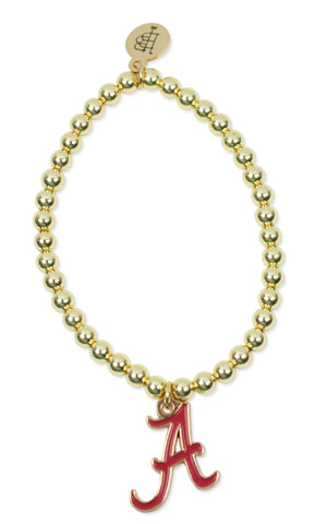 Gold Midi Stretch Bracelet - Alabama