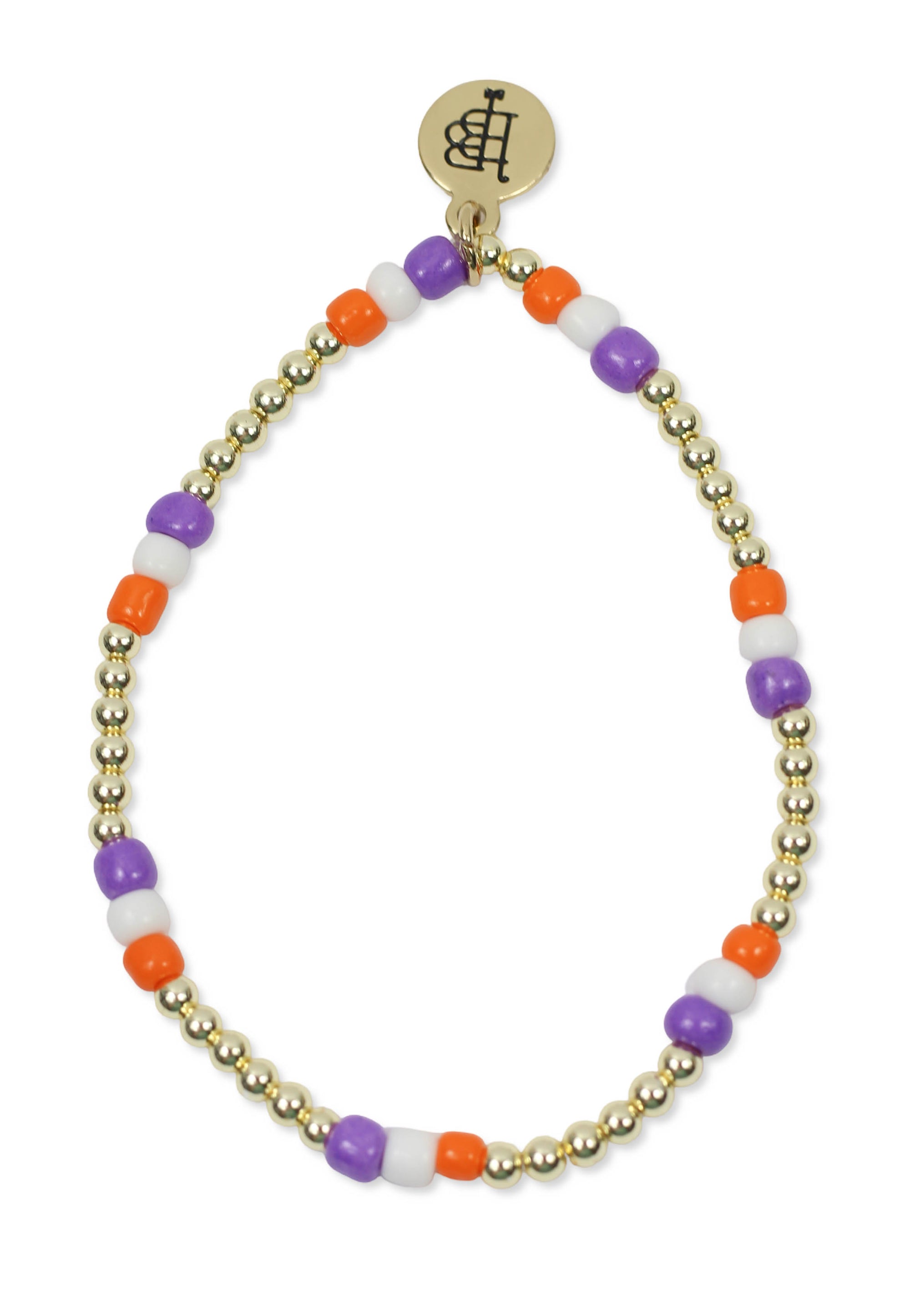 Mandy Stacker Bracelet - Orange & Purple