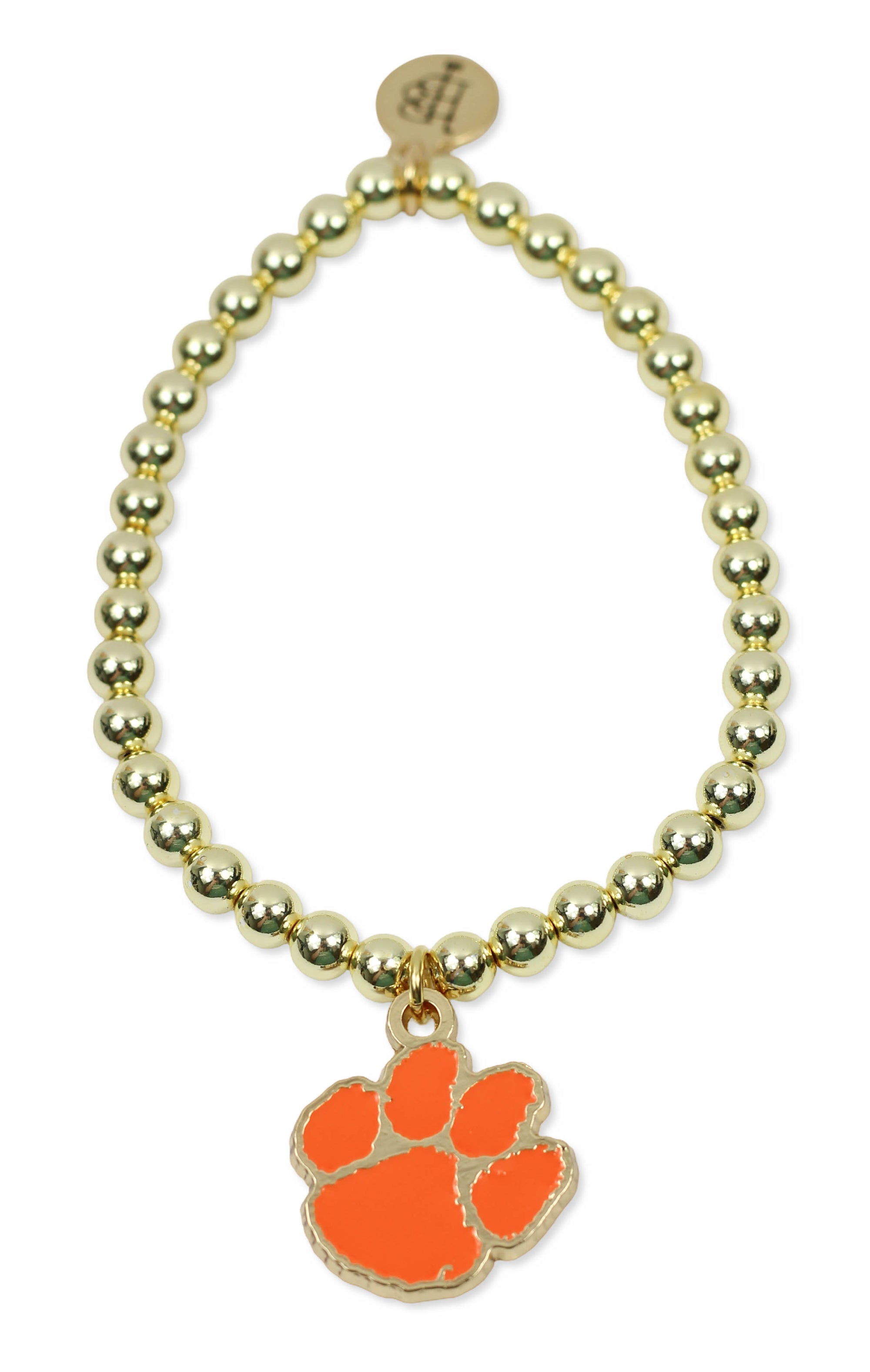 Gold Midi Stretch Bracelet - Clemson