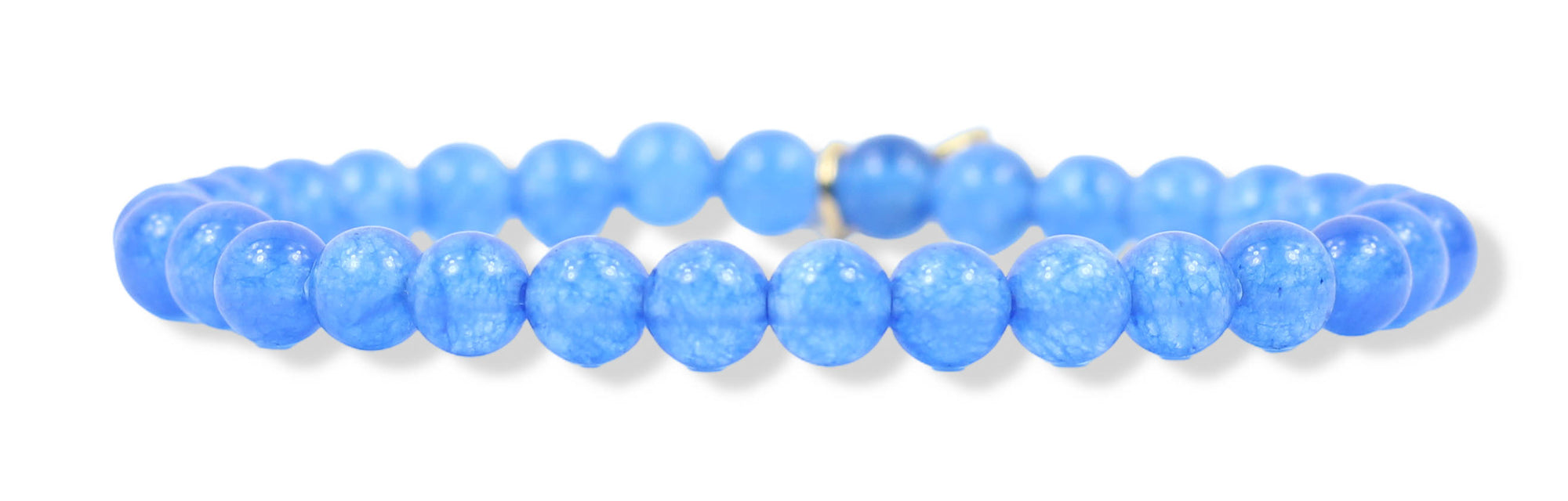 Stacker Stretch Bracelet - Clear Blue