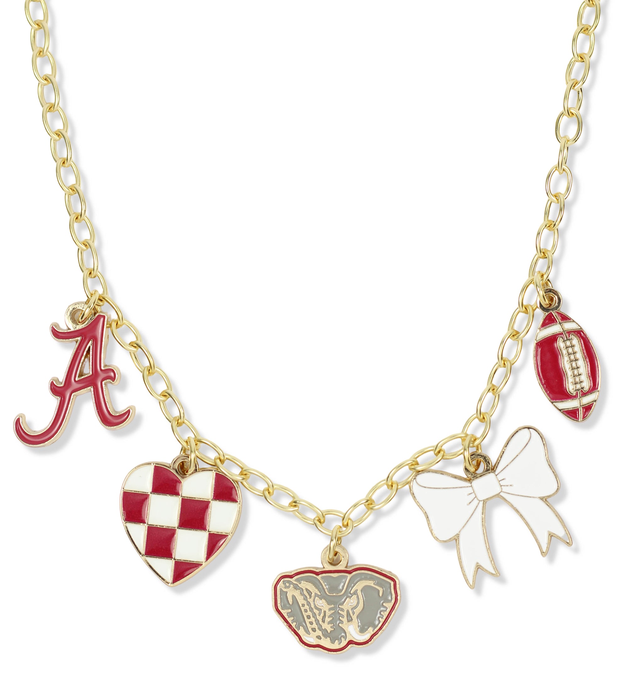 Gameday Charm Necklace - Alabama Crimson Tide