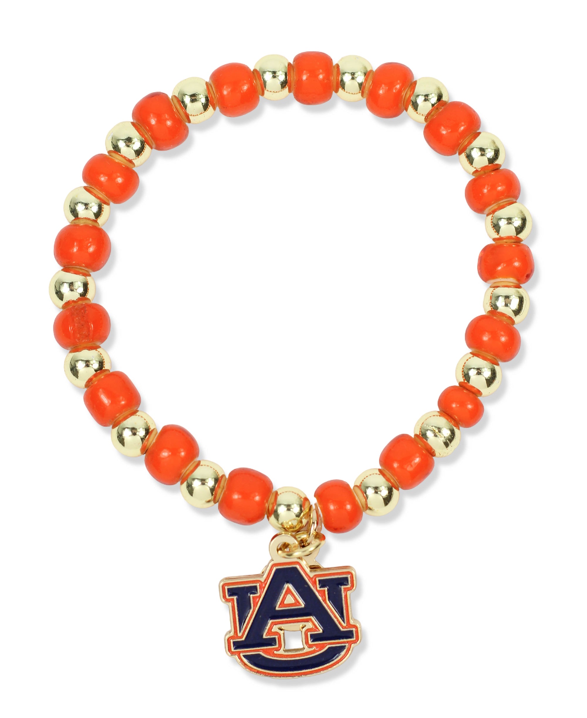 Annie Stretch Bracelet - Auburn Logo