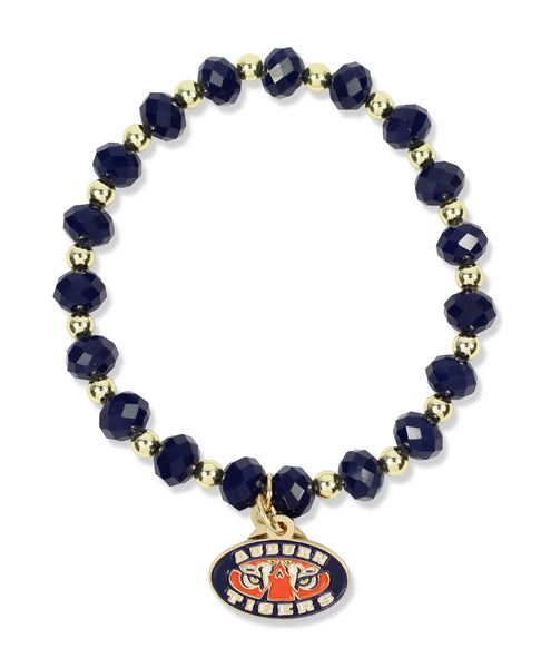 Annie Stretch Bracelet - Auburn Tigers Logo