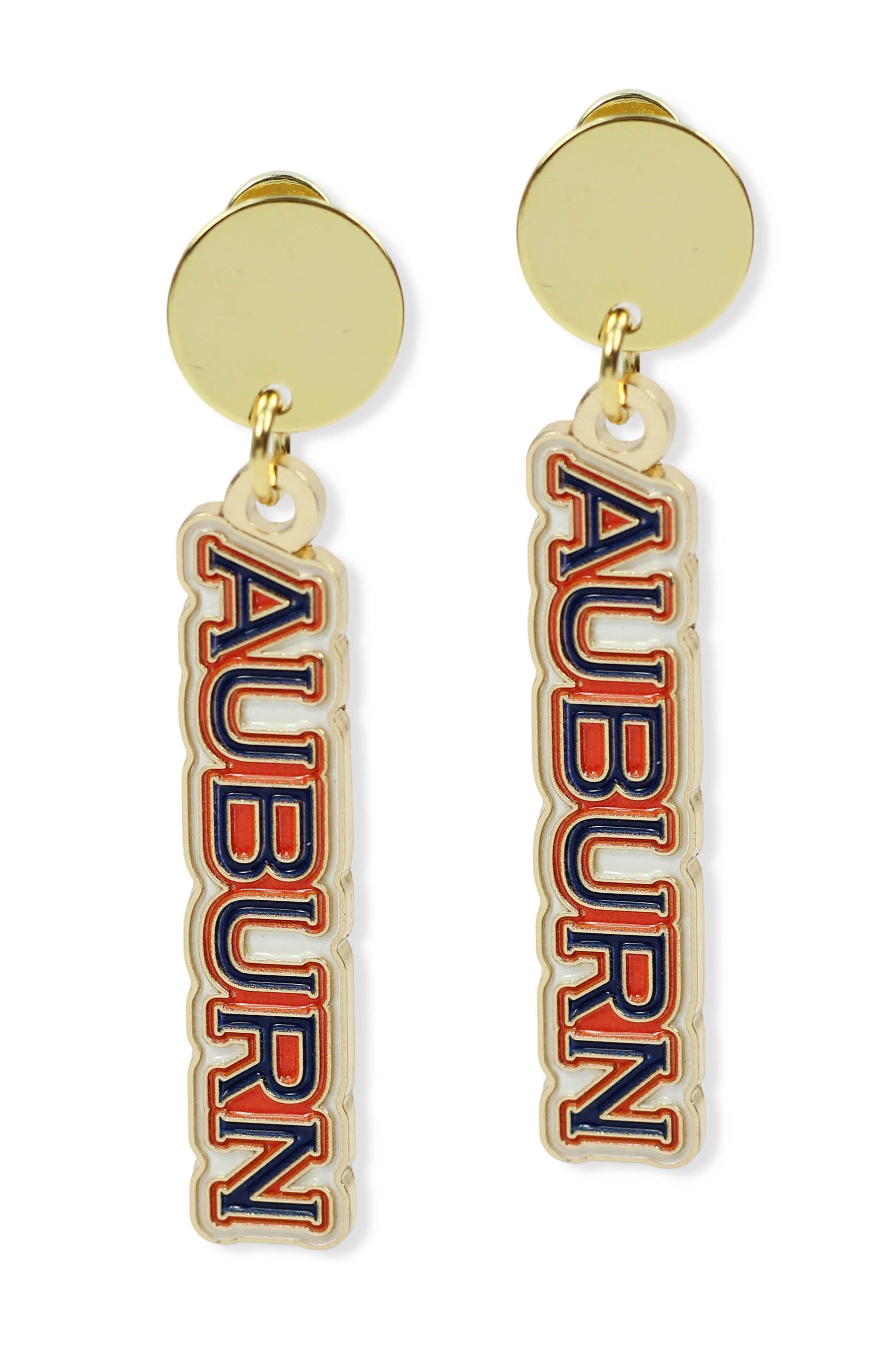 Auburn Script Earring