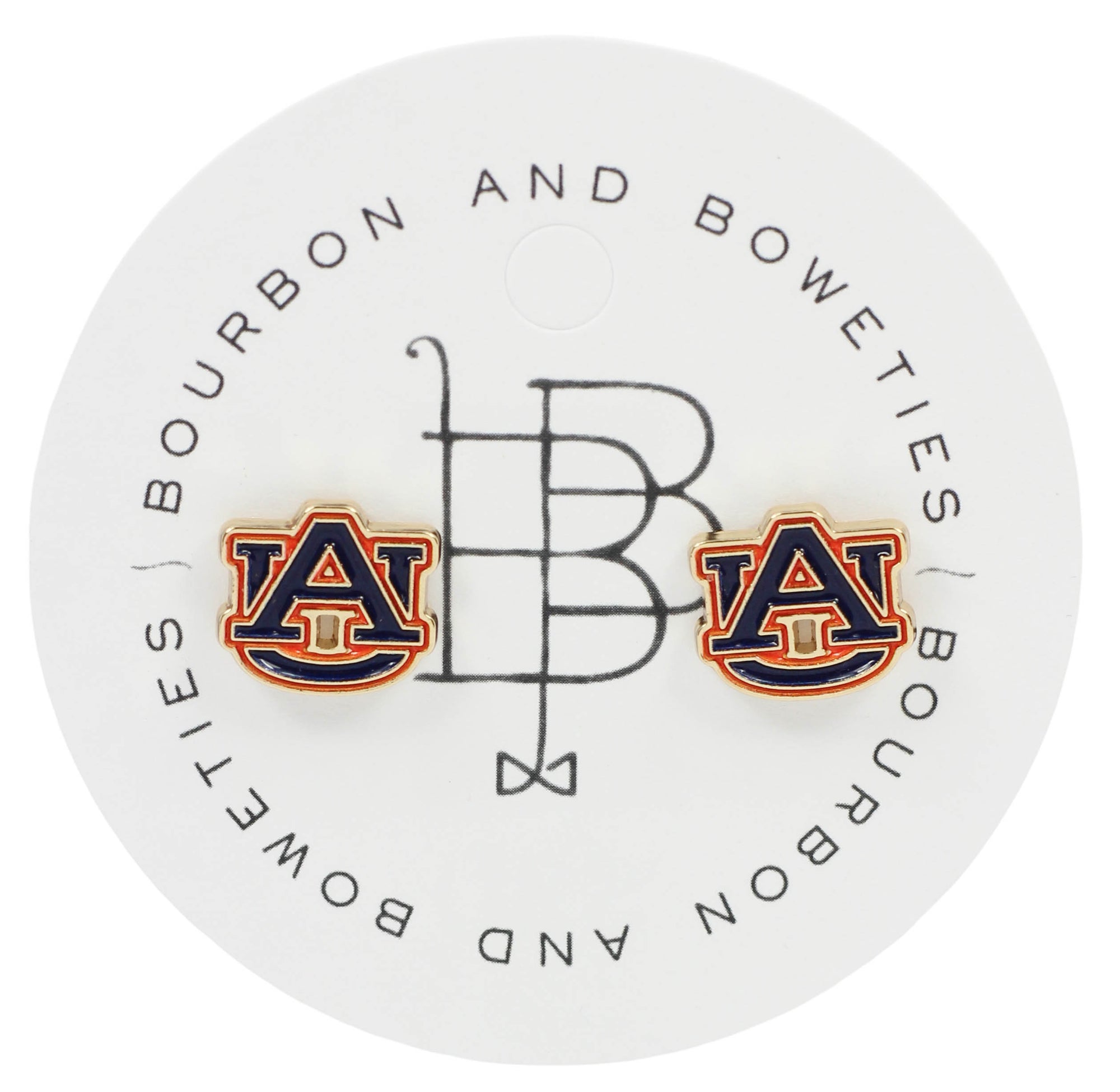 Auburn University Logo Stud Earring
