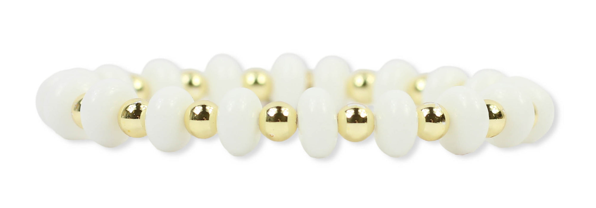 Annie Stretch Bracelet - True White