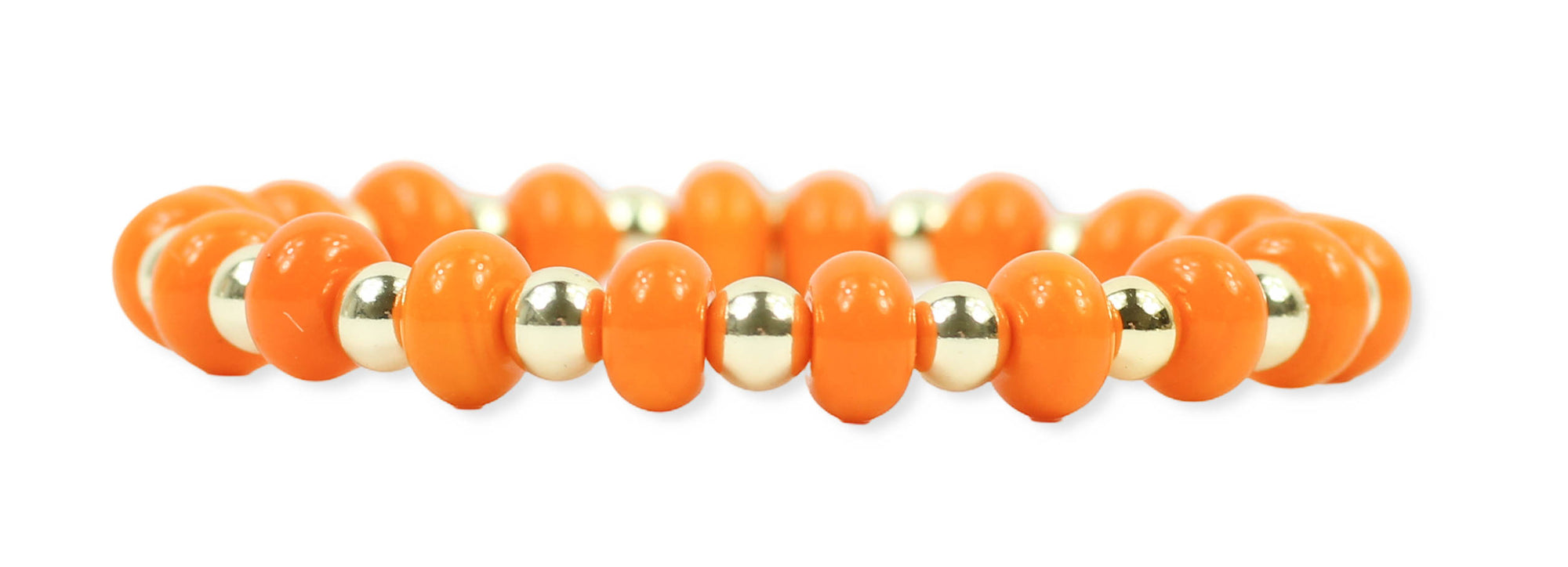 Annie Stretch Bracelet - Orange Crush