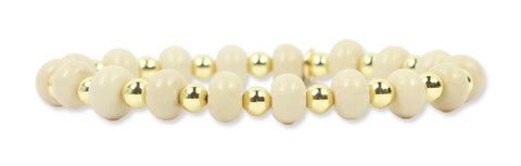 Annie Stretch Bracelet - Sand Dollar