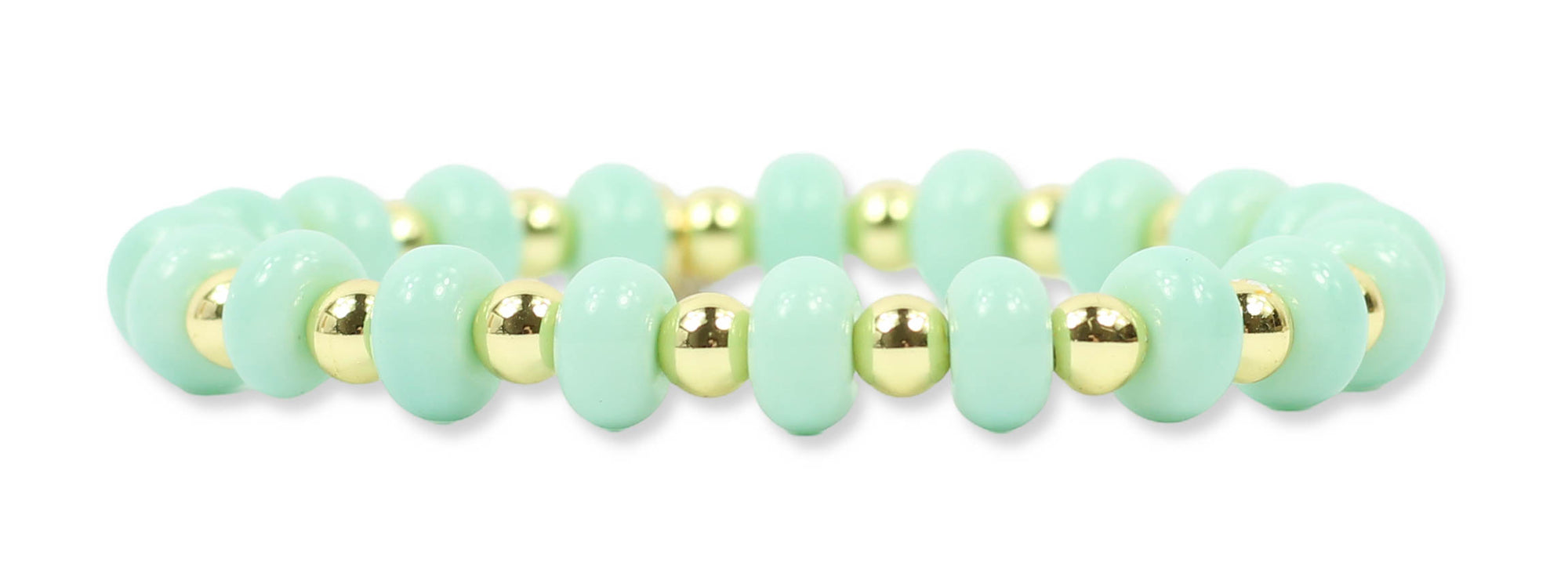 Annie Stretch Bracelet - Coastal Mint