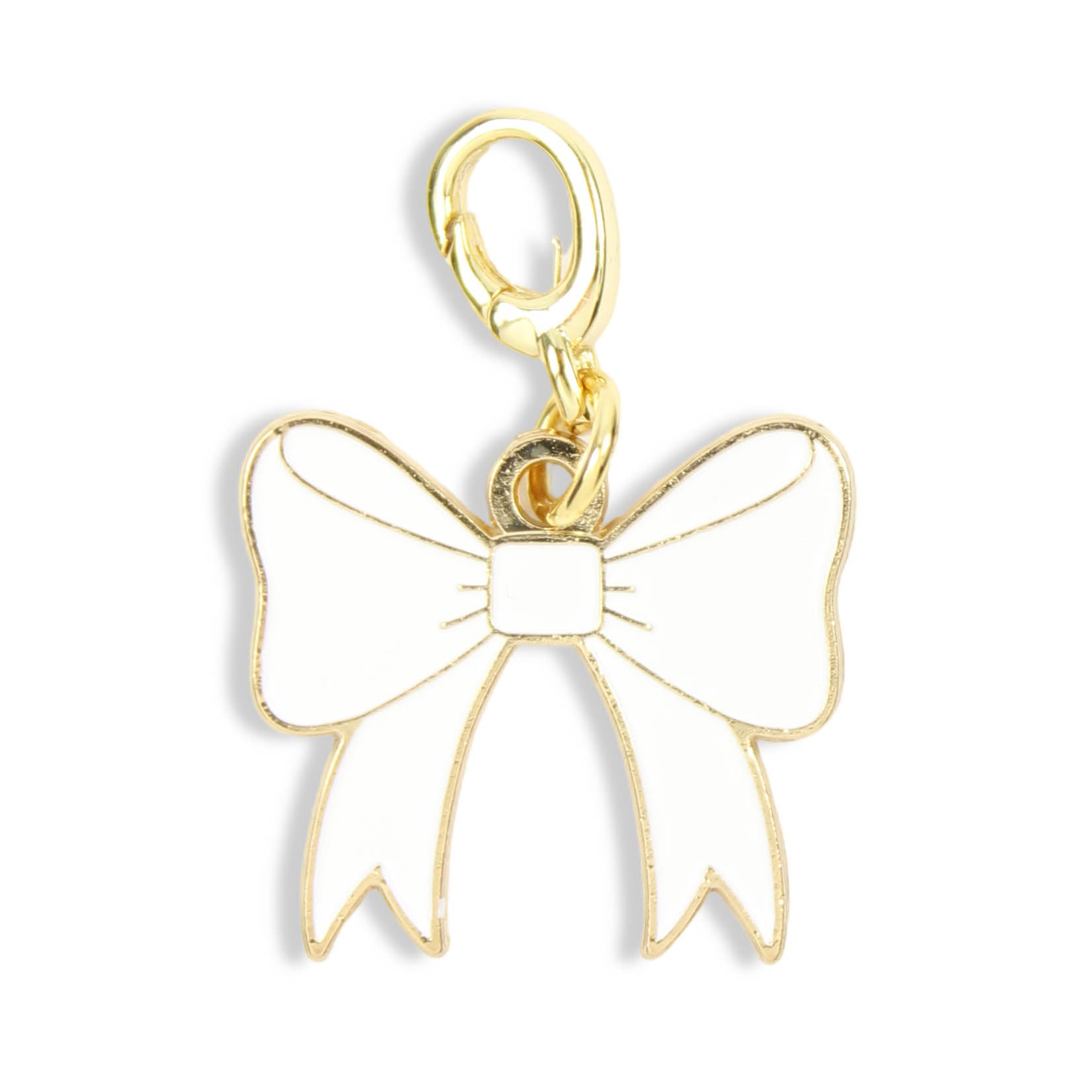 White Bow Charm