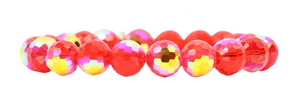Stacker Stretch Bracelet - Iridescent Red