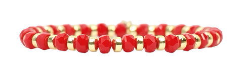 Annie Stacker Bracelet - Red Slice