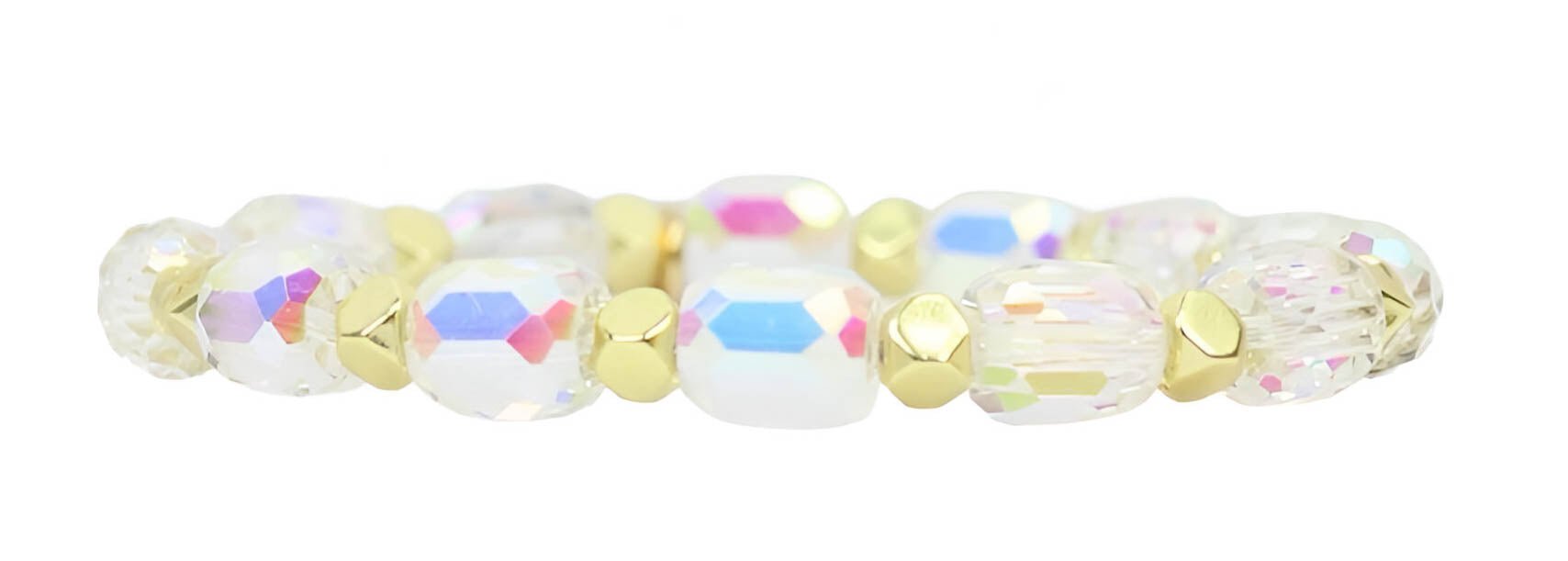 Annie Stretch Bracelet - Clear Sparkle