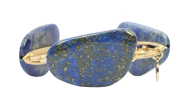 Lapis Bangle Bracelet