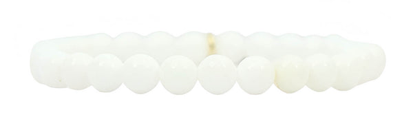 Stacker Stretch Bracelet - Smooth White