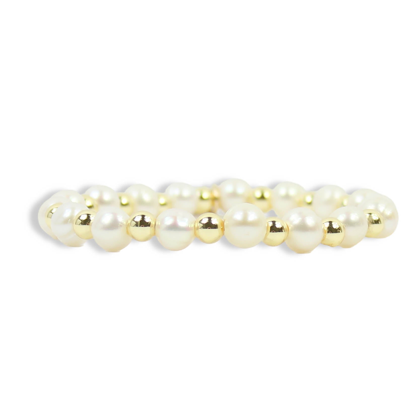 Annie Stretch Bracelet - Pearl