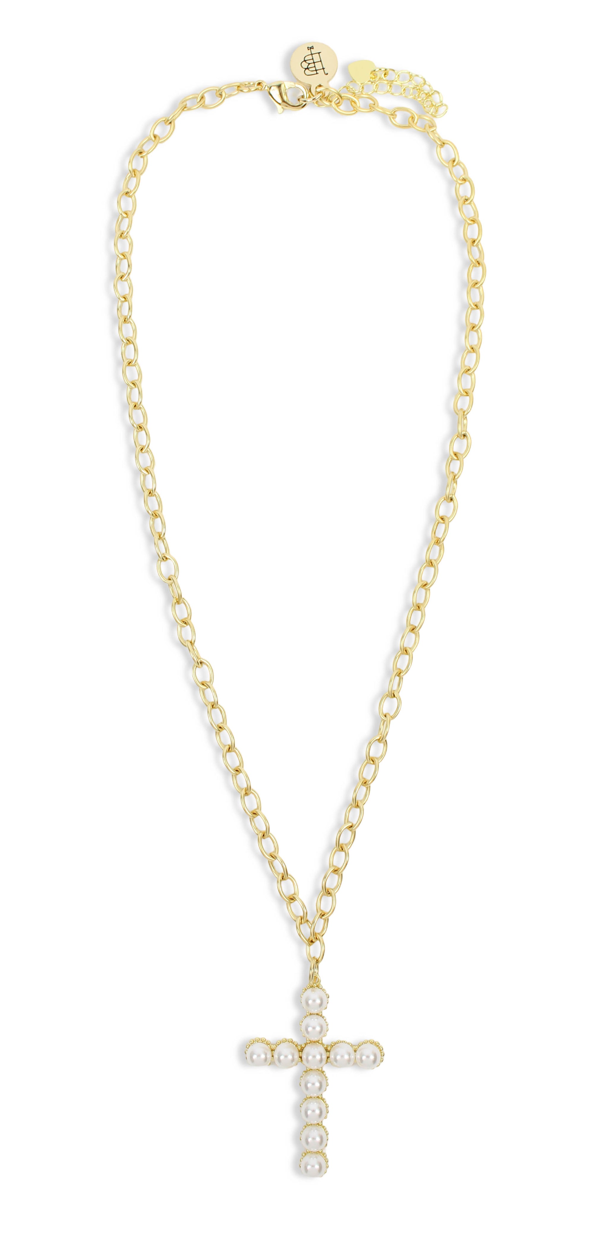 The Pearl Cross Necklace