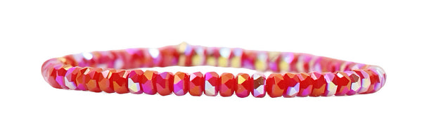 Stacker Stretch Bracelet - Micro Red Sparkle