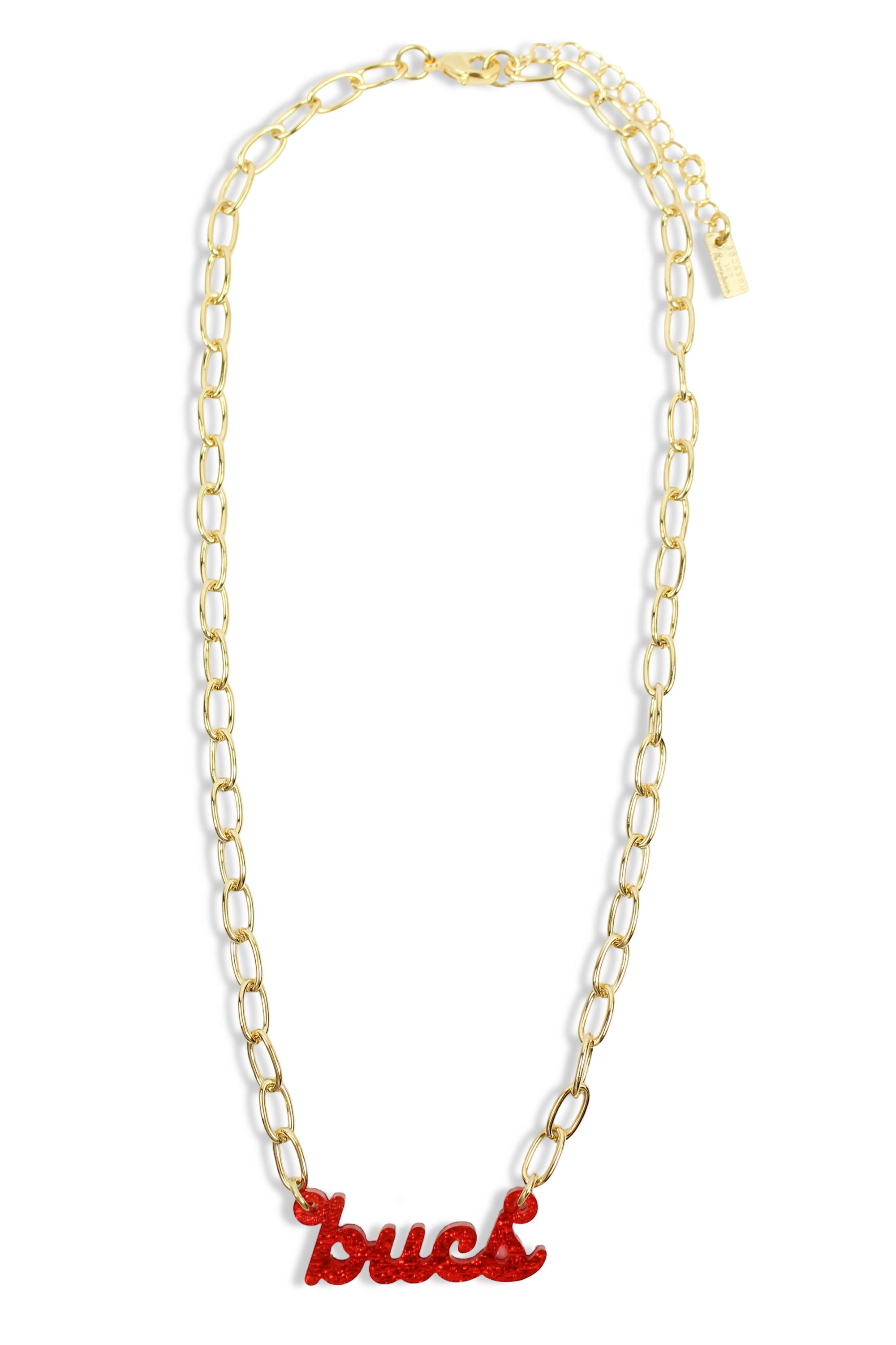 The Acrylic Script Necklace | Bucs