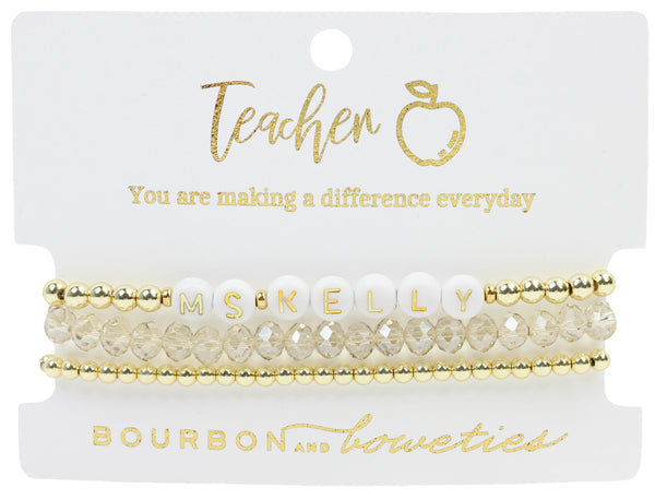 Custom Teacher Stretch Stack