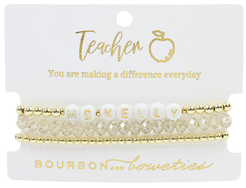 Custom Teacher Stretch Stack