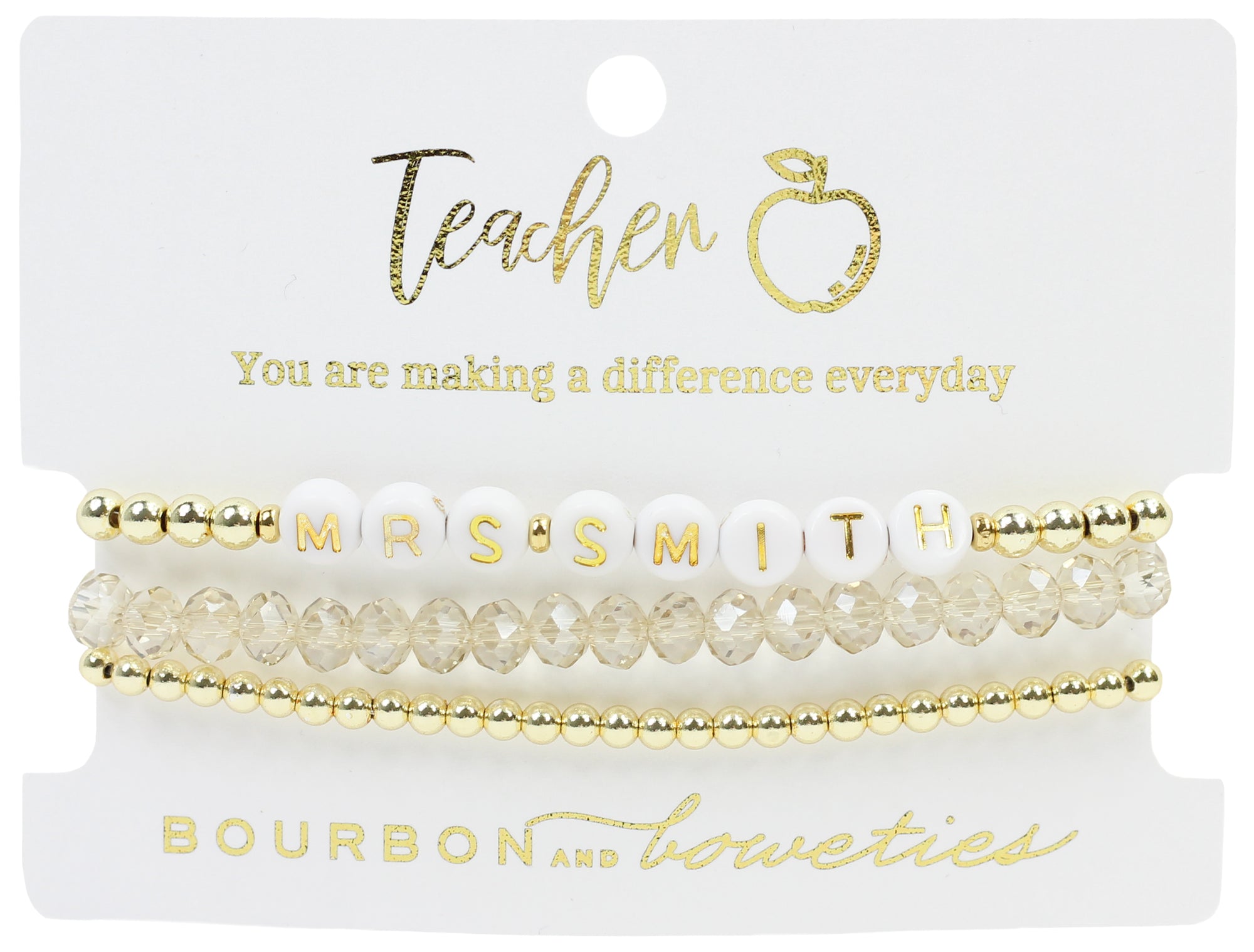 Custom Teacher Stretch Stack