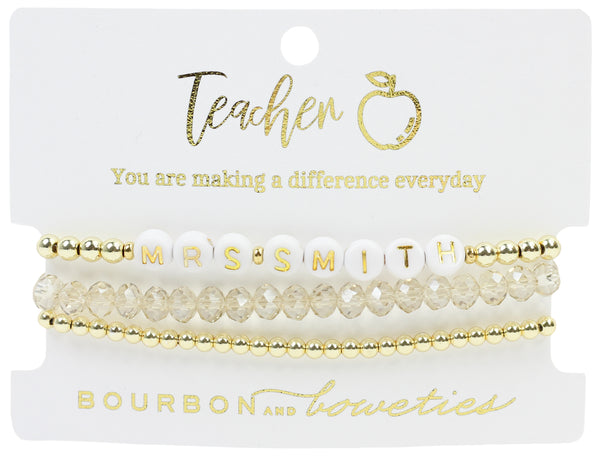 Custom Teacher Stretch Stack