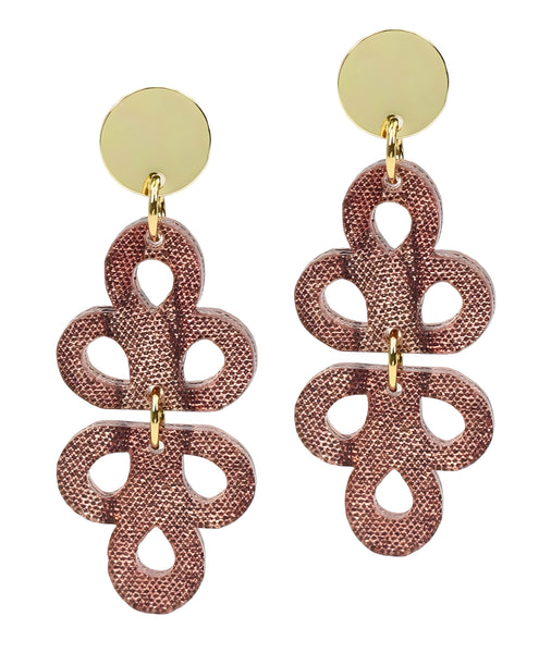 The Pippa Earring - Cranberry Shimmer