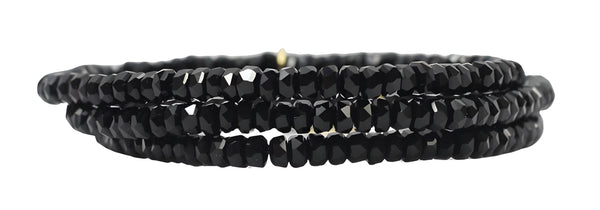 Stacker Stretch Bracelet - Micro Black
