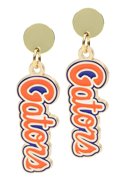 Florida Gators Script Earring