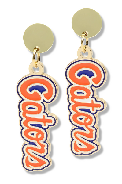 Florida Gators Script Earring