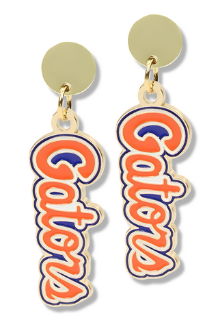 Florida Gators Script Earring