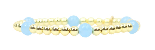 Lexi Stacker Bracelet - Carolina Blue