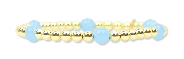 Lexi Stretch Bracelet - Carolina Blue