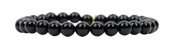 Stacker Stretch Bracelet - Smooth Black