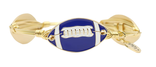The Football Bangle Bracelet - Gator Blue
