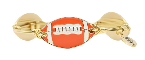 The Football Bangle Bracelet - Gator Orange