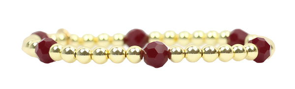 Lexi Stacker Bracelet - Garnet