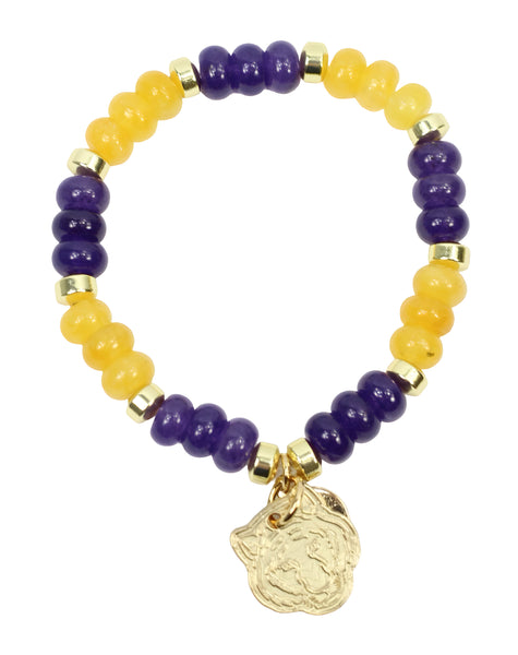 Annie Stacker Bracelet - LSU