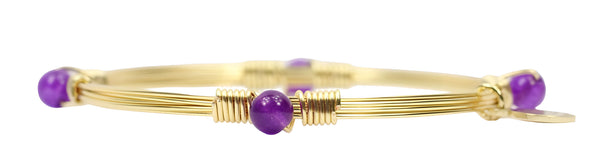 The Morgan Bangle - Clear Purple
