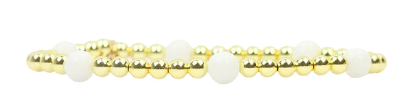 Lexi Stacker Bracelet - White