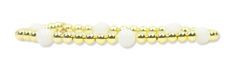 Lexi Stretch Bracelet - White