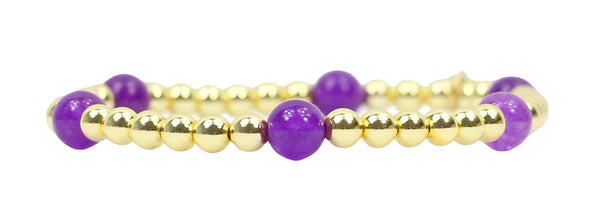 Lexi Stacker Bracelet - Clear Purple