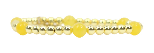 Lexi Stacker Bracelet - Clear Yellow