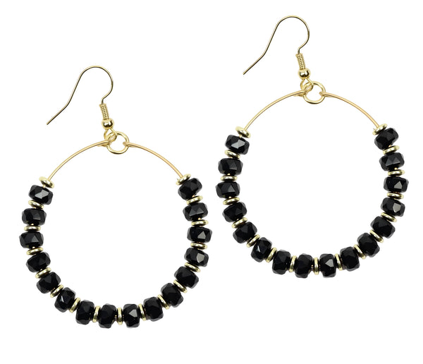 The Chloe Earring - Mini Black Slice